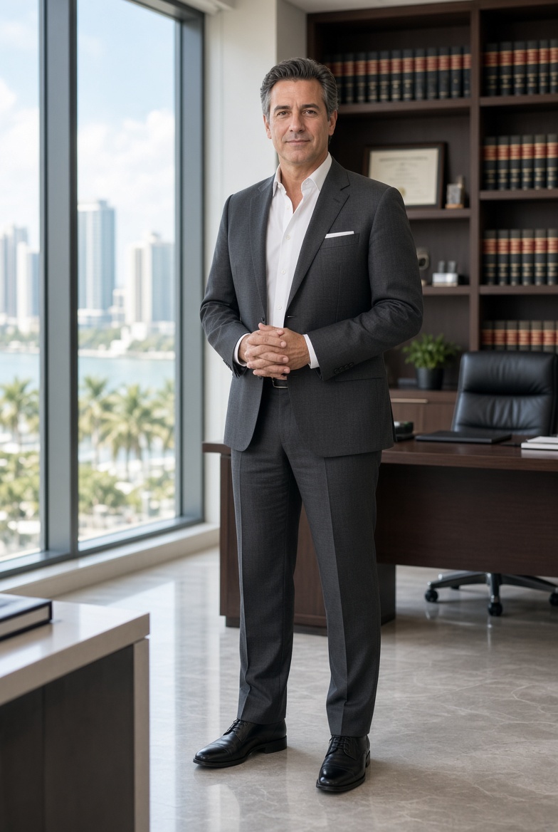 Attorney Eric S. Kane in his Aventura office
